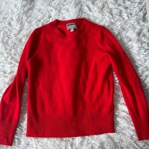 J. Crew Women's Red Cashmere Sweater